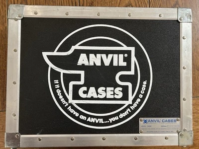 VTG ANVIL Metal Briefcase - Flight Musicians Road Case Storage 2 Keys - Image 1 of 4