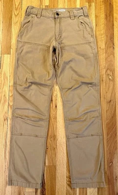 Мужские брюки Carhartt Rugged Flex *настоящие 30x32* свободного покроя двойные передние универсальные - Изображение 1 из 4