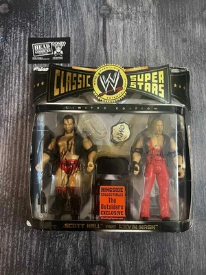 Jakks WWE Ringside Collectibles The Outsiders Exclusivo Autografiado Foto 1 de 4
