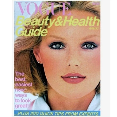1976/1977 VOGUE Beauty Health Guide fashion magazine Patti Hansen Rosie Vella Foto 1 de 4