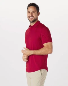 Mantra Poloshirt Herren Large Rot Ärmel Performance Stretch Golf Sport NEU - Bild 1 von 11