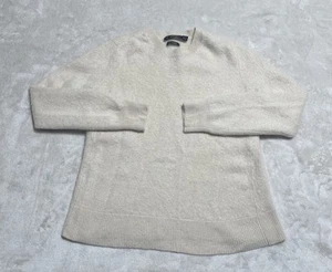 Zara Cashmere Sweater Girls Medium Cream Beige Knit Pullover - Picture 1 of 6