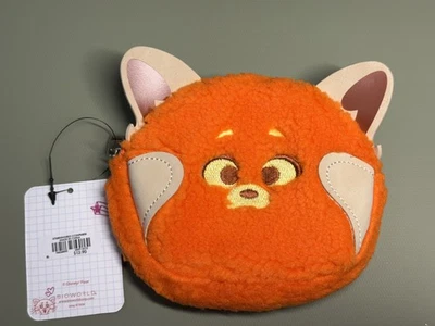 Disney Pixar Turning Red Red Panda Coin Purse Plush Bioworld New With Tags - Image 1 of 4