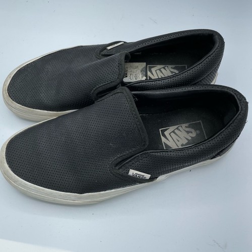 Sneakers Vans nere in pelle slip on donna 6 5 scarpe basse classiche comode