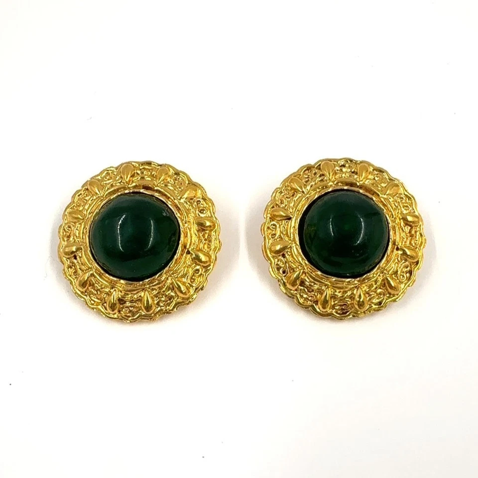 Pendientes Chanel Gripoix Gp Oro Mujer Verde Talla Única Foto 1 de 4