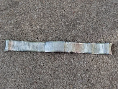 Rare Kreisler Vintage Tree Bark Watch Band 18mm Mens Stainless Steel - Image 1 of 4