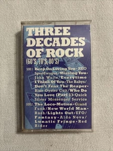 3 Decades Of Rock - Various Artists (1990) Music Cassette - Picture 1 of 5