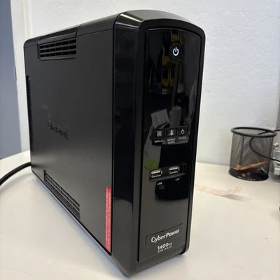 CyberPower Battery Back Up 1400 900W 10 Outlet AVR Tower UPS - Image 1 of 4
