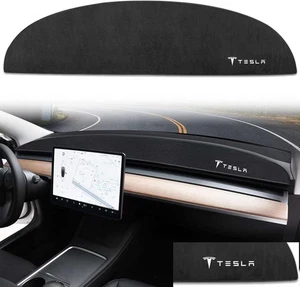 Car Dashboard Cover Non-Slip Dashmat Dash Mat Fit For Tesla Model 3/Y 2017-2025 - Foto 1 di 16