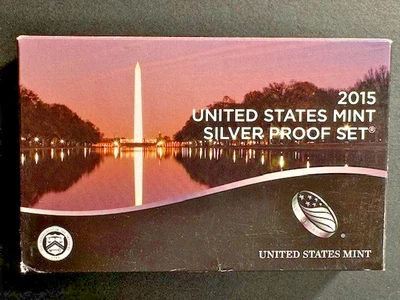 2015-S Silver Proof Set w/ original COA & Box, 14 Coins, 90% Silver, US Mint - Image 1 of 4