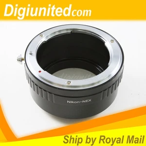Nikon F Nikkor AI mount lens to Sony E mount NEX adapter NEX-5 A6500 A7 A7R A7S - Picture 1 of 1
