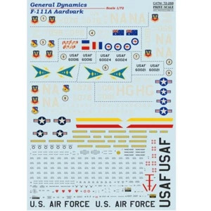 Print Scale 72-268 Decal for airplane 1:72 F-111 Raven Waterslide Decals - Bild 1 von 12
