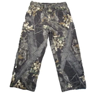 Vintage Cabelas Hunting Pants Mens 34x26 Green Realtree Camo Outdoor Shooting - Picture 1 of 11