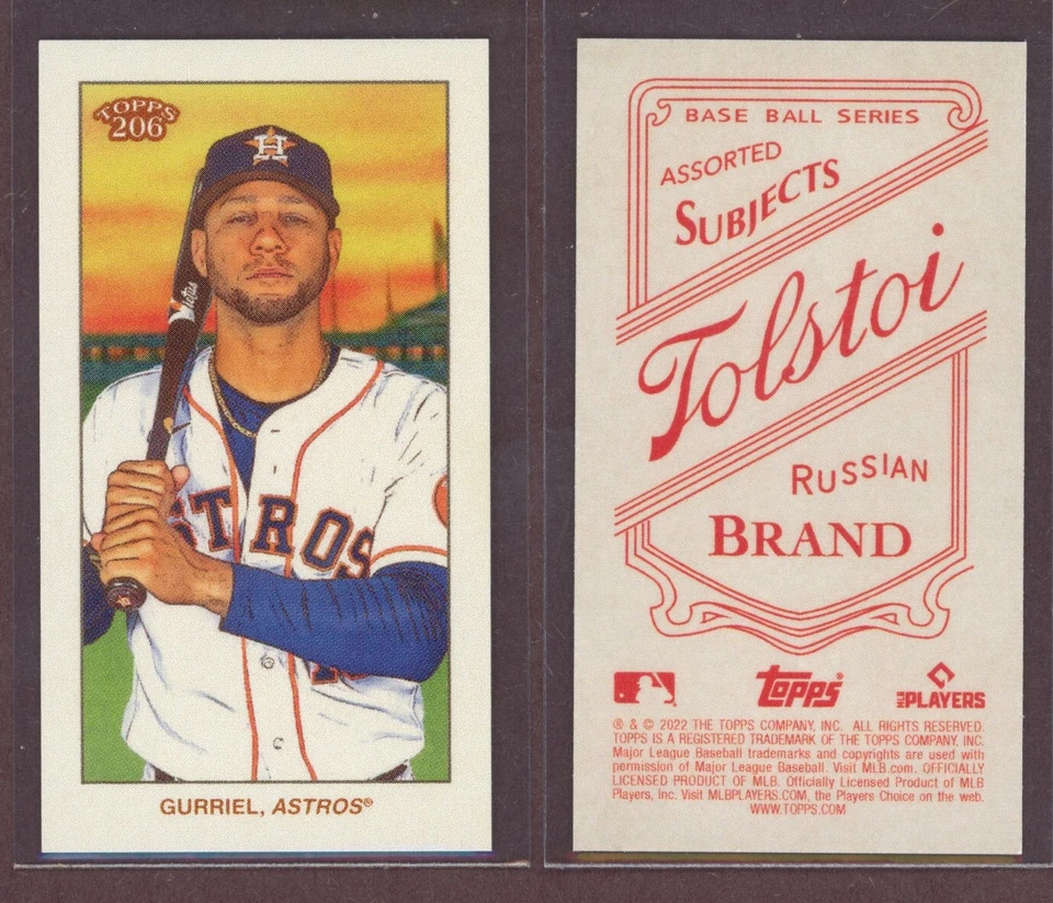 2022 Topps 206 Wave 5 Tolstoi #50 Yuli Gurriel (Astros)/25* - Image 1 of 1