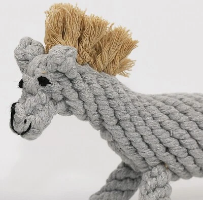 手工制作可持续马狗绳玩具,狗咀嚼玩具,宠物玩具 — 第 1/4 张图片
