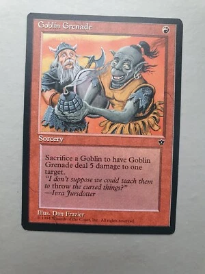 Goblin Grenade MTG Fallen Empires (1994) Common Red Sorcery NM - Image 1 of 2