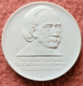 Medaille, Meißer Porzellan, Fontane, 2019 - Bild 1 von 3