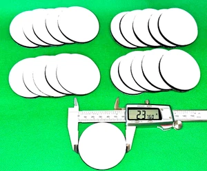 2,3 Zoll 60,05 mm x20 Paar Haken & Schlaufe Rund Selbstklebend Klebeband Punkte - Bild 1 von 6
