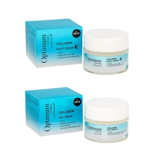 Optimum COLLAGEN Crema de Día y Crema de Noche Superfármaco PAQUETE VEGANO DE 2 - Imagen 1 de 3