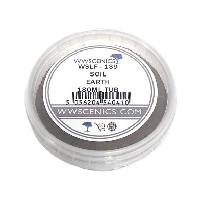 WWScenics Woodland Soil 180ml Tub | Model Railroad Scenery Basing Material - Image 1 of 4