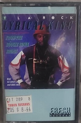 T La Rock  Lyrical King Cassette Tape Sealed (Mantronix) Sleeping Bag Records  - Image 1 of 4