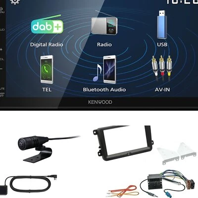 Kenwood 2DIN DAB+ Autoradio für Volkswagen VW Passat schwarz - Bild 1 von 4