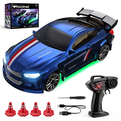 Mini 1:64 RC Drift Car AWD Proportional w/ LED Lights USB-C RTR for Kids/Adults - Image 1 of 4