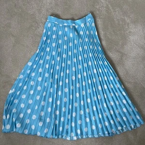 Marks and Spencer Size 10 Regular Polka Dot Pleated Midaxi Skirt BNWT - Picture 1 of 3