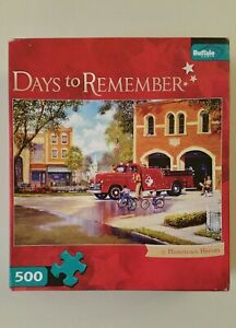Vintage Buffalo Games Puzzle Days to Remember Hometown Heroes George Kovach