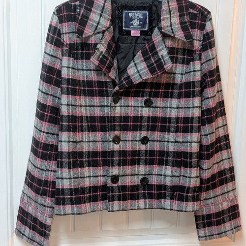 UNDERCOVER Giacca doppiopetto Victoria Secret rosa a quadri taglia large