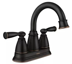 MOEN 84943BRB Banbury 4 pulgadas Juego central grifo de 2 manijas en bronce mediterráneo. - Imagen 1 de 1