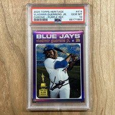 2020 Topps Heritage VLADIMIR GUERRERO JR. Chrome Purple Refractor PSA GEM MT 10