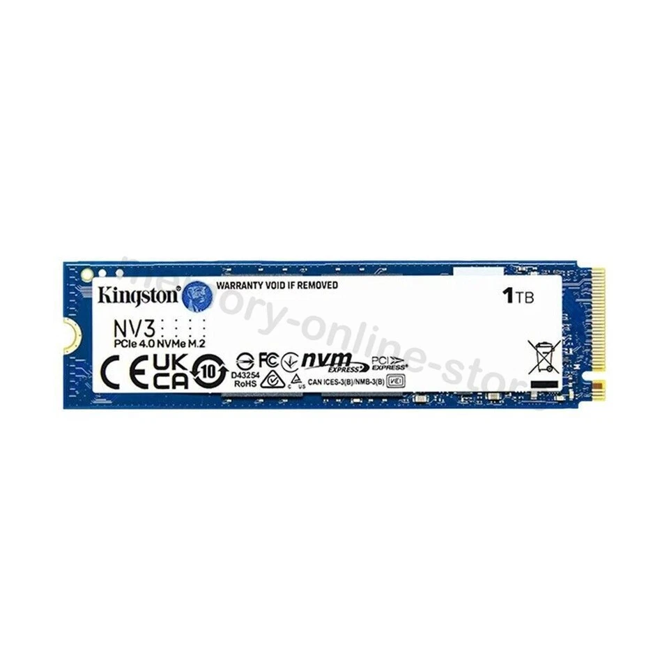 SNV3S/1000G Kingston NV3 1TB PCI Express 4.0 x4 NVMe M.2 2280 Internal SSD