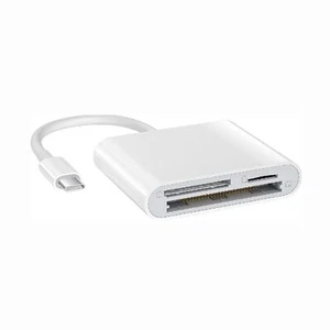 Card USB C to SD CF Card Reader For iPad Pro/Macbook Supports Compact CF/SD/TF - Picture 1 of 10