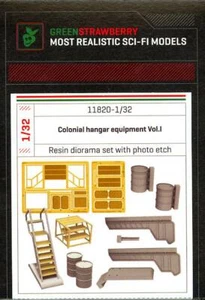 Green Strawberry Models 1/32 COLONIAL HANGER EQUIPMENT Resin & PE Detail Set #1 - Picture 1 of 6