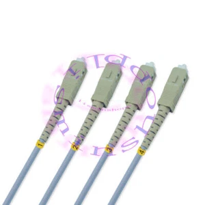 30M Armored SC-SC 1G Multimode 4 Strands Fiber Optic Cable 62.5/125 Patch Cord - Afbeelding 1 van 1