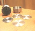 VINTAGE Stainless Steel COFFEE STENCIL 4 PC SIFTER TURNS DOES NOT SHAKE