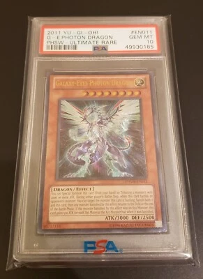 PSA 10 Gem Mint Galaxy Eyes-Photon Dragon Ultimate Rare - Photon Shockwave EN011 - Image 1 of 3