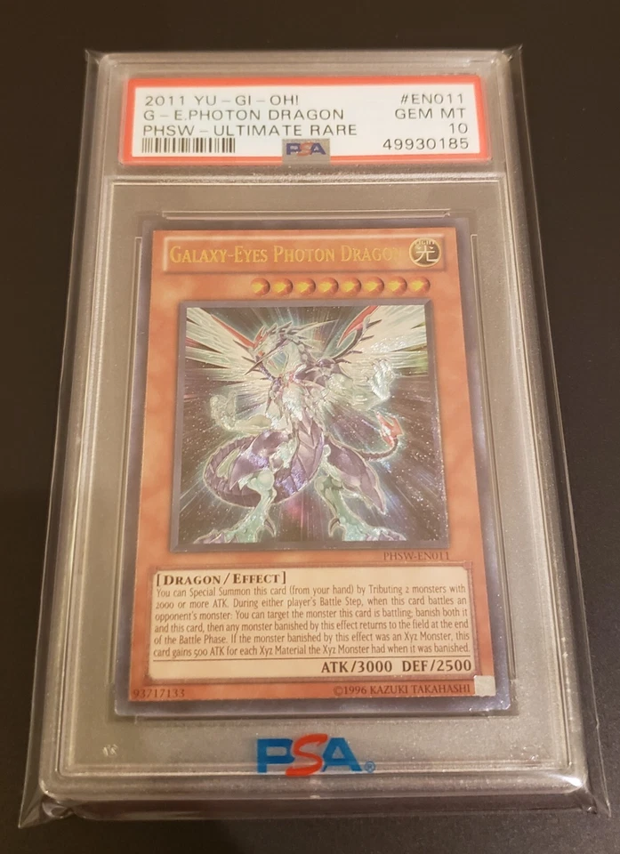 PSA 10 Gem Mint Galaxy Eyes-Photon Dragon Ultimate Rare - Photon Shockwave EN011 - Image 1 of 3