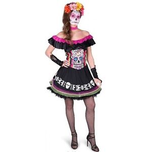 Adult Ladies El Mariachi Dress with Mask Halloween Costume Size 8-10