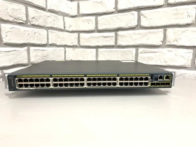 Catalyst WS-C2960S-48FPS-L 48 GigE POE+ 740W 4 x SFP C2960S-STACK - Image 1 of 4