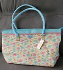 Longaberger Tote Homestead Exclusive Quilted FLORAL BLOOMS New
