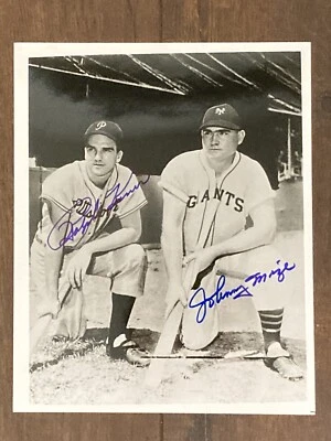 Ralph Kiner /  Johnny Mize Autographed Photo 8x10 NY Giants /  Pittsburg Pirates - Image 1 of 4