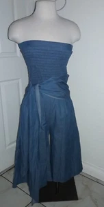 Three of Something boho denim jumpsuit Size XS NWT - Picture 1 of 4