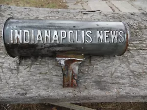 Vintage Indianapolis Nachrichten Zeitung Röhrenhalter rund 15" mal 5", Indiana, IN. - Bild 1 von 17