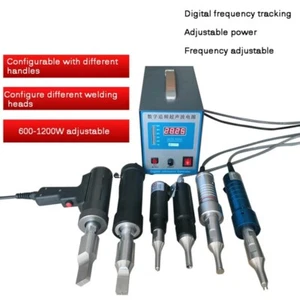 Tragbares Ultraschall-Kunststoffpunktschweißgerät Zwei Schweißköpfe AC 220V - Bild 1 von 20