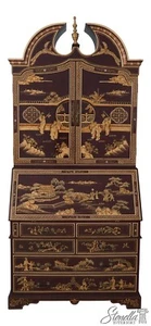 L67013: Chinoiserie Paint Decorated Secretary Desk - Picture 1 of 21