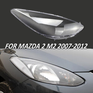 Fit For Mazda 2 M2 2007-2012 Right Headlight Lens Cover Transparent Lamp Shell