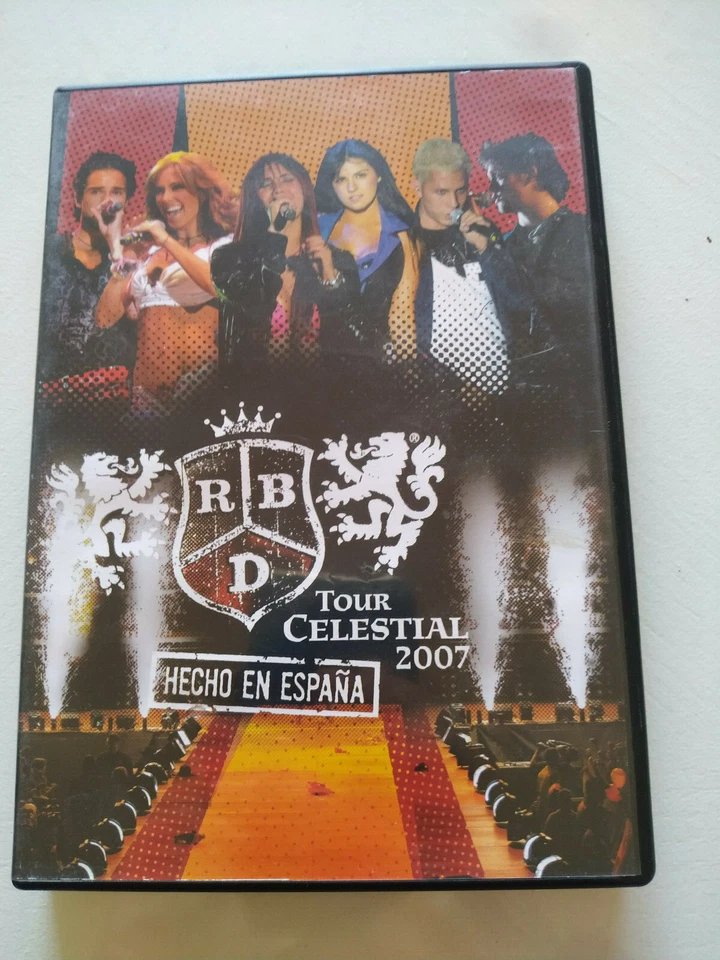 RBD Rebelde Tour Celestial 2007 Hecho en España - 2 x DVD Region All - Am - Imagen 1 de 4
