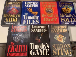 Lawrence Sanders Book Lot Of 7 Books  Hardcover - Picture 1 of 5
